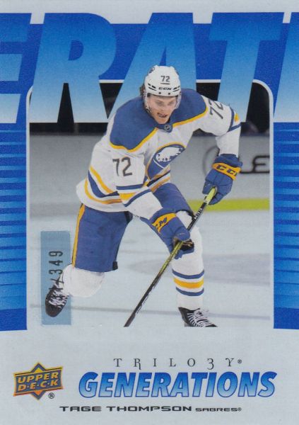 insert karta TAGE THOMPSON 23-24 Trilogy Generations Blue /349